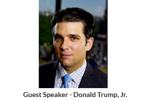 Guest speaker Donald Trump, Jr.